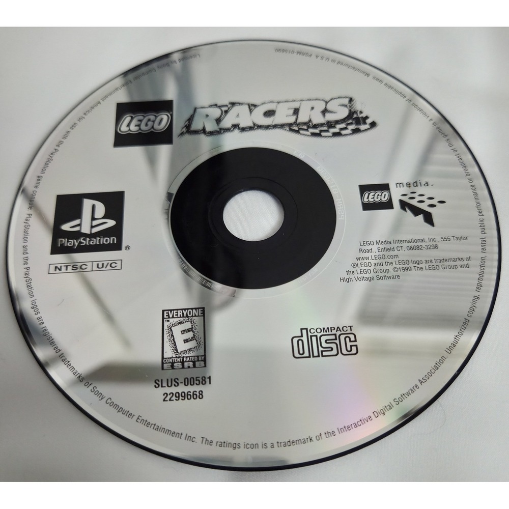 LEGO Racers (Sony‎ PS1, 1999) Authentic Game Disc Only TESTED